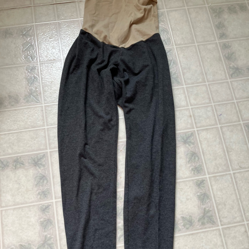 Motherhood Secret Fit Full Panel Gray Leggings